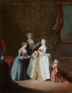 Signora alla sua toilette