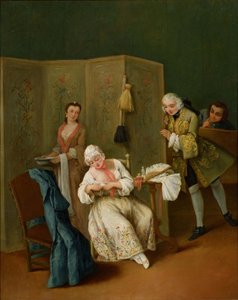 Il gentiluomo indiscreto da Pietro Longhi