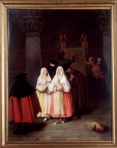 Il cosmorama, esposizione di immagini prospettiche da Pietro Longhi