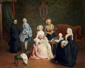 Il concerto familiare, 1750-1752 da Pietro Longhi