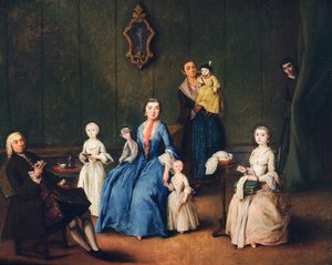 Famiglia veneziana, di Pietro Longhi (1701-1785) da Pietro Longhi
