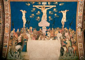Crocifissione. Affresco di Pietro Lorenzetti