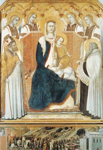 Madonna con angeli e santi da Pietro Lorenzetti