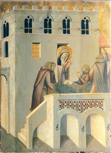 Il beato guarisce il piede di un monaco dell