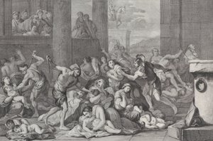 Il massacro degli innocenti, 1730-50 da Pietro Monaco