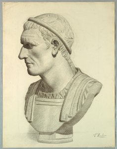 Busto di un senatore romano (riproduzione da un calco in gesso) da Pietro Montana