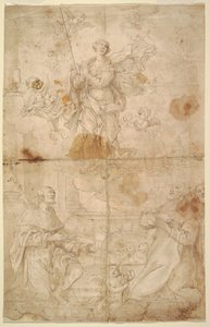 Disegno, Ascensione della Vergine, 1630-40 ca.