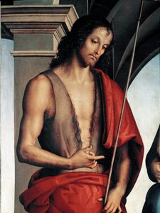 (dettaglio) di San Giovanni Battista da Pietro Perugino