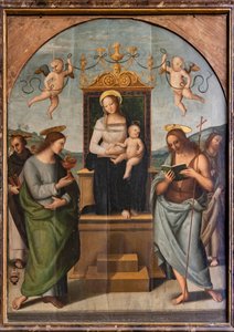Vergine in trono tra San Gervasio, Protasio, Paolo e Pietro