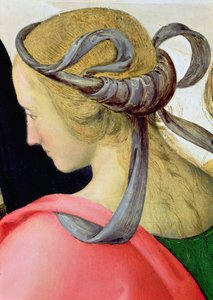 Il matrimonio della Vergine, (dettaglio di una delle compagne della Vergine) da Pietro Perugino