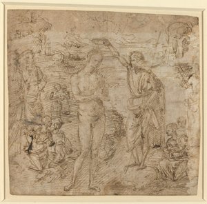 Il Battesimo di Cristo da Pietro Perugino