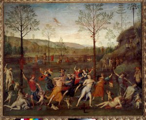 La battaglia tra Amore e Castità da Pietro Perugino