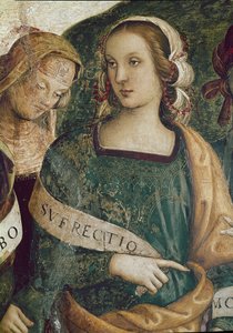 La Sibilla Persiana (dettaglio) da Pietro Perugino