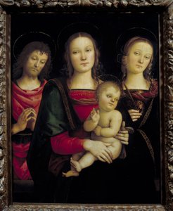 La Vergine e il Bambino circondati da San Giovanni Battista e Santa Caterina da Pietro Perugino