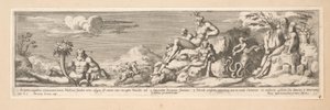 Allegoria del percorso tra Roma e Firenze da Pietro Sante Bartoli