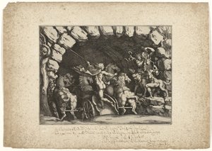 Plutone entra negli inferi da Pietro Sante Bartoli