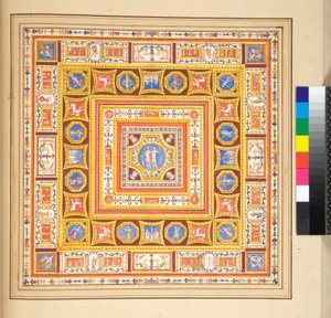 Progetto per un affresco sul soffitto da Pietro Santi Bartoli