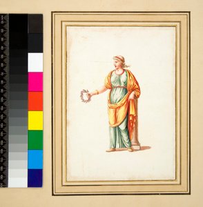 Figura femminile girata a sinistra dello spettatore da Pietro Santi Bartoli