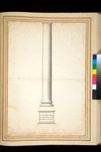 La colonna di Antonino Pio mostrata come restaurata da Pietro Santi Bartoli