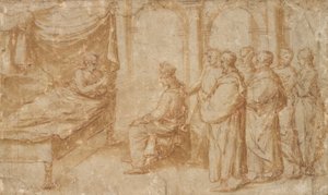 Salomone al capezzale di Re Davide da Pietro Santo Bartoli