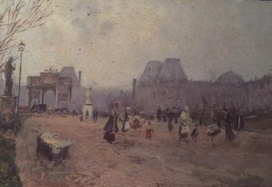 Veduta dei Giardini delle Tuileries, Parigi