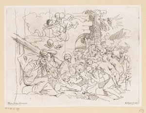 Adorazione dei pastori da Pietro Testa