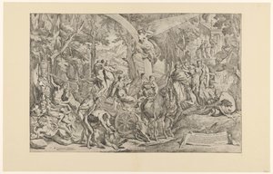 Trionfo della pittura sul Parnaso da Pietro Testa
