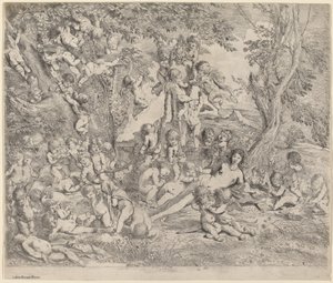 Venere in un giardino con Cupidi