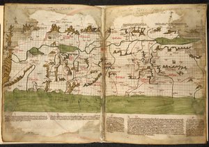 Mappa della Terra Santa da Pietro Vesconte