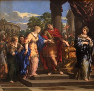 Cesare che dà a Cleopatra il trono d