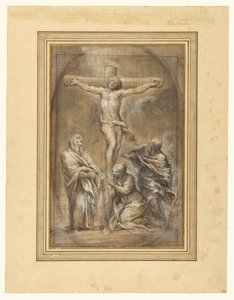 Cristo in croce con la Vergine Maria, Maria Maddalena e San Giovanni da Pietro da Cortona