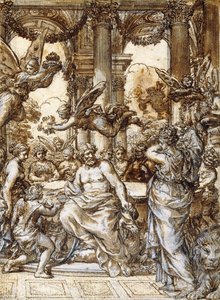 Cibele davanti al consiglio degli dei da Pietro da Cortona