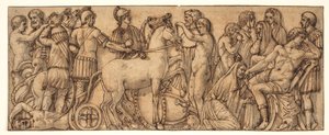 Fregio da un sarcofago romano(?) da Pietro da Cortona