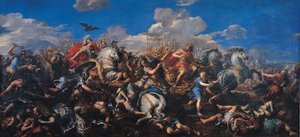 La battaglia di Alessandro contro Dario, 1644-1655 da Pietro da Cortona