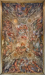 Il trionfo della Divina Provvidenza e il compimento dei suoi scopi sotto Papa Urbano VIII, 1632-1639 da Pietro da Cortona