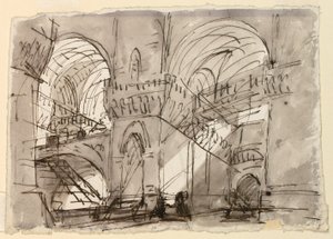 Scenografia, interno della prigione