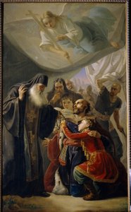 Gli addii al gran principe Michele di Tver da Pimen Nikitich Orlov