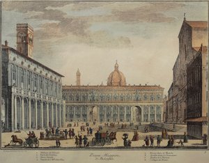 Italia, Bologna, Piazza Maggiore o Piazza Grande da Pio Panfili