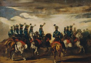 Ussari blu austriaci da Piotr von Michalowski