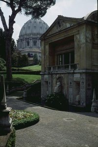 Facciata sud-est della Casina di Pio IV (Villa Pia) 1558-62