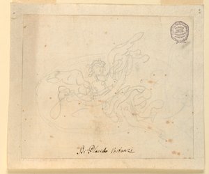 Schizzo per un Angelo Volante da Placido Costanzi