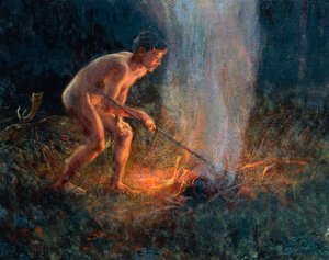 Colonna di fumo da Plinio Nomellini