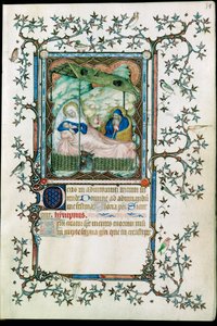 Natività. Dalle Petites heures du Duc de Berry ... da Pol de Limbourg