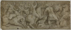 La battaglia delle Amazzoni da Polidoro da Caravaggio