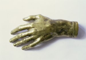 Calco della mano sinistra di Frederic Chopin (1810-49)