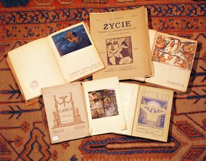 Collezione di riviste letterarie prodotte in Polonia c.1900 da Polish School