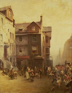 Casa di John Knox, High Street, Edimburgo, 1885 da Pollok Sinclair Nisbet