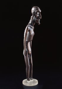 Figura di legno scolpita a forma di uomo, da Isola di Pasqua, prima del 1894 da Polynesian School
