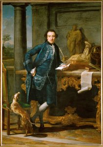 Charles John Crowle, un gentiluomo venuto in Italia per il suo "Grand Tour" ... da Pompeo Girolamo Batoni