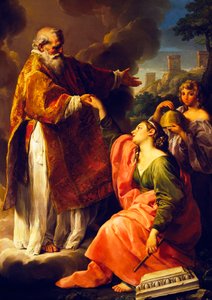 San Marino solleva la Repubblica, di Pompeo Batoni da Pompeo Girolamo Batoni